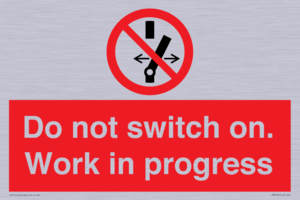 Do not switch on. Work in progress
